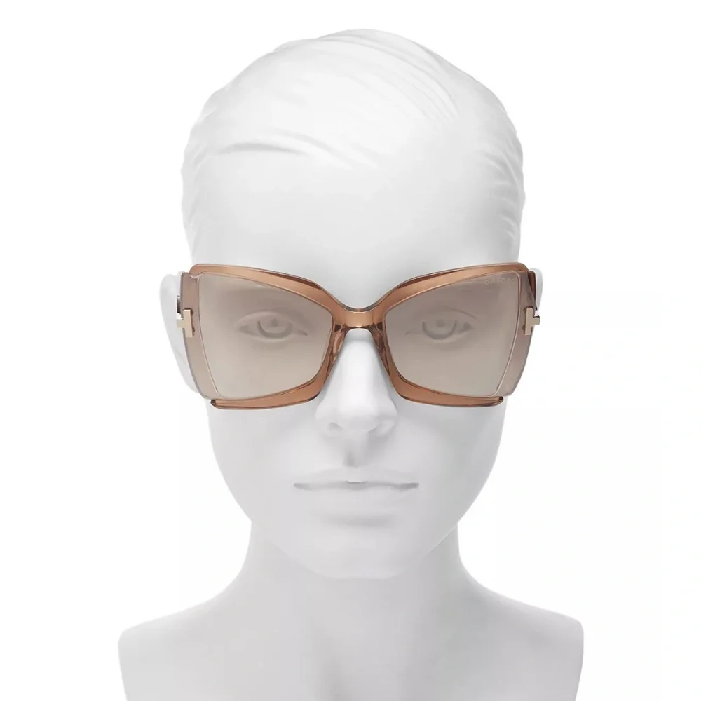 TOM FORD ‘Gia’ Fab Luxury Oversized Statement Sunnies, Cat Eye/Butterfly. EUC 🔥 - Picture 2 of 7